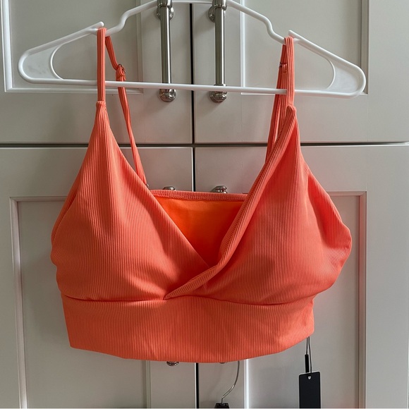 NWT Orange High Waisted Bathing Suit - Picture 6 of 8